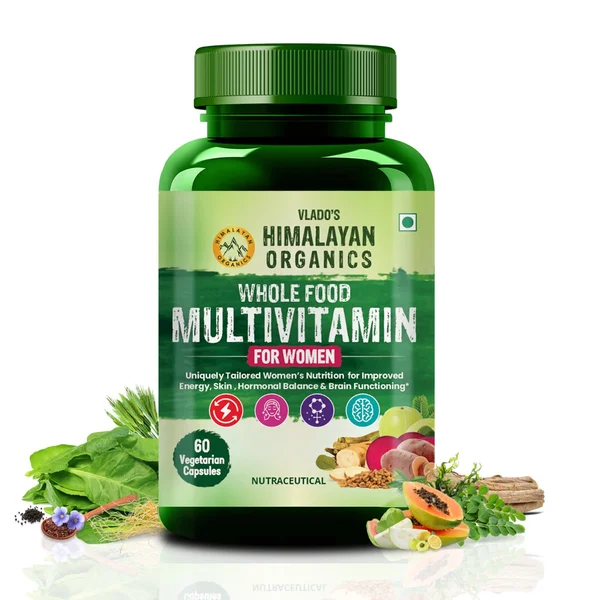 Vlado's Himalayan Organics Whole Food Multivitamin for Women, 60 Capsules