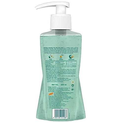Himalaya Hydrating Aloe Vera Face Wash, 200 ml, Pack of 1 Himalaya Hydrating Aloe Vera Face Wash, 200 ml, Pack of 1