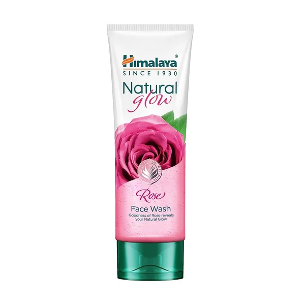 Himalaya Natural Glow Rose Face Wash 100 ml | With Goodness Of Rose | Clears Impuirties &amp; Dullness | Gives Natural Glowing &amp; Healthy Skin, Pack of 1