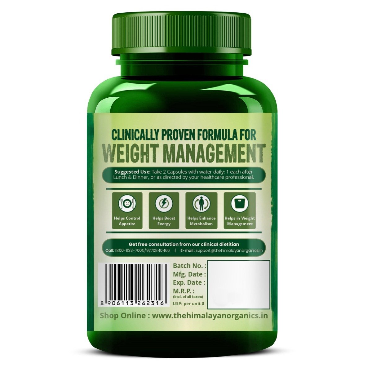 Vlado's Himalayan Organics Garcinia Cambogia, 60 Capsules, Pack of 1 Vlado's Himalayan Organics Garcinia Cambogia, 60 Capsules, Pack of 1