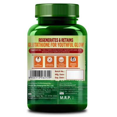 Himalayan Organics Glutathione Builder, 60 Tablets, Pack of 1