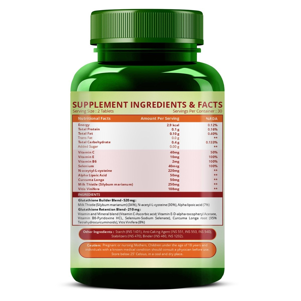 Vlado's Himalayan Organics Glutathione Builder, 60 Tablets, Pack of 1 Vlado's Himalayan Organics Glutathione Builder, 60 Tablets, Pack of 1