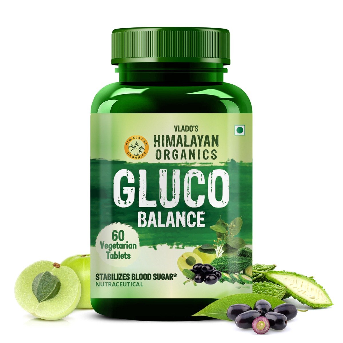 Vlado's Himalayan Organics Gluco Balance, 60 Tablets, Pack of 1 Vlado's Himalayan Organics Gluco Balance, 60 Tablets, Pack of 1