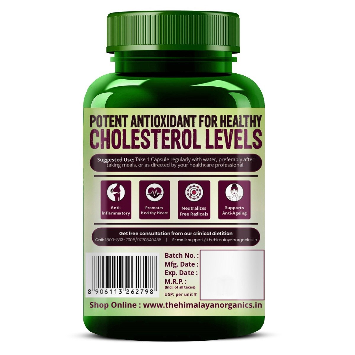 Vlado's Himalayan Organics Grape Seed Extract 500mg, 90 Capsules, Pack of 1 Vlado's Himalayan Organics Grape Seed Extract 500mg, 90 Capsules, Pack of 1