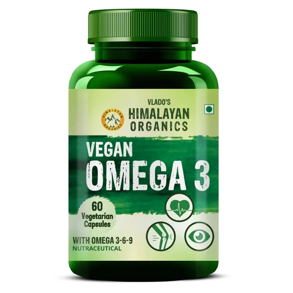 Vlado's Himalayan Organics Vegan Omega 3, 60 Capsules, Pack of 1