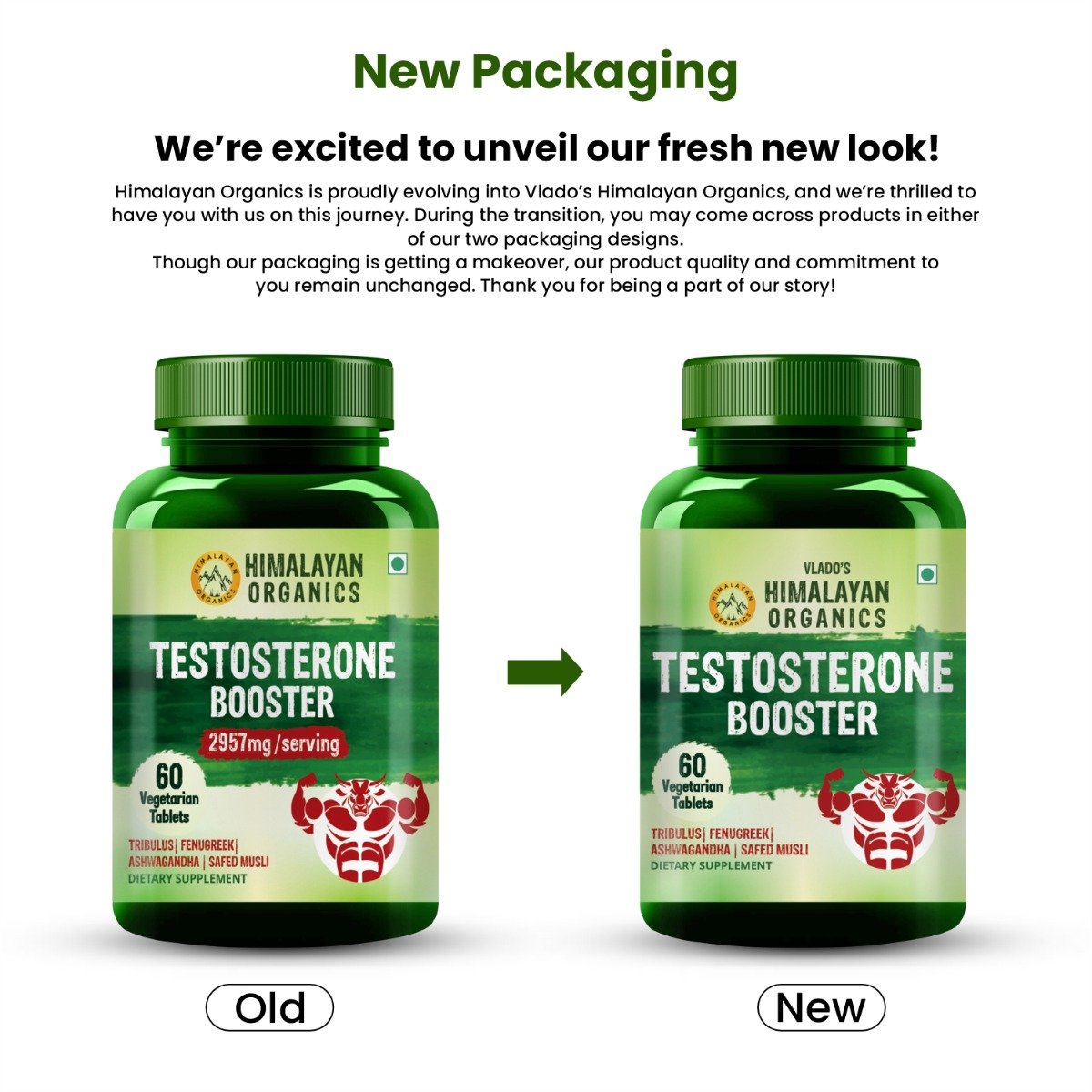 Vlado's Himalayan Organics Testosterone Booster, 60 Tablets, Pack of 1 Vlado's Himalayan Organics Testosterone Booster, 60 Tablets, Pack of 1