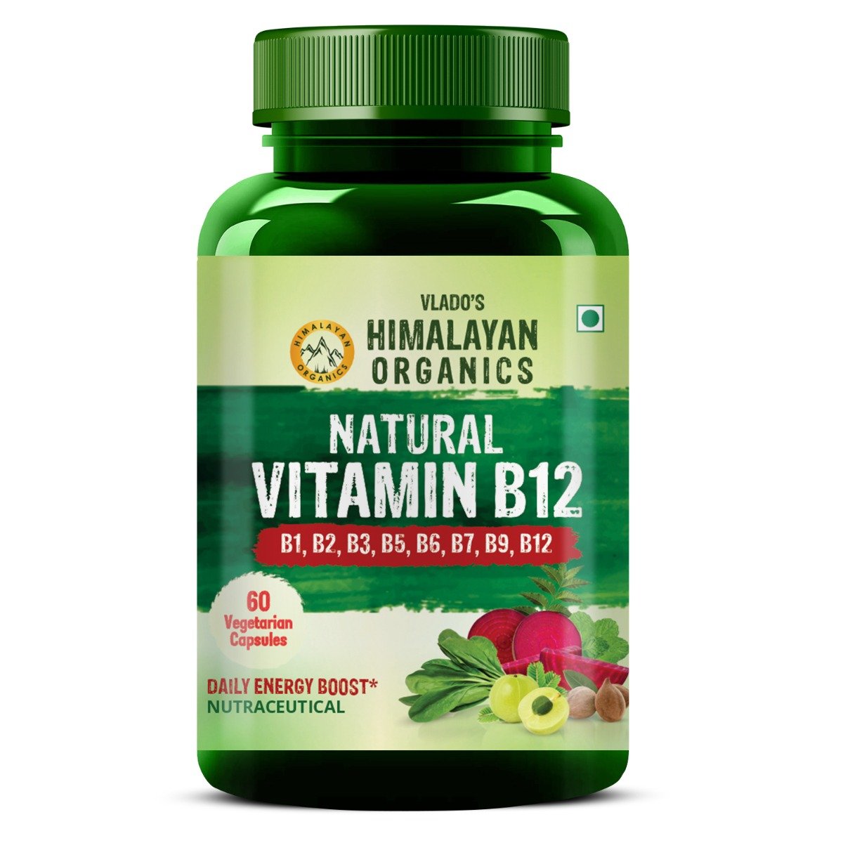 Vlado's Himalayan Organics Natural Vitamin B12, 60 Capsules, Pack of 1 Vlado's Himalayan Organics Natural Vitamin B12, 60 Capsules, Pack of 1