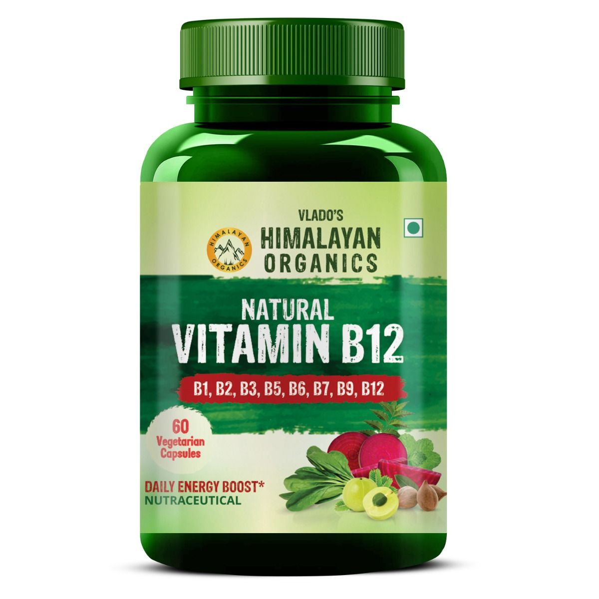 Vlado's Himalayan Organics Natural Vitamin B12, 60 Capsules, Pack of 1 Vlado's Himalayan Organics Natural Vitamin B12, 60 Capsules, Pack of 1