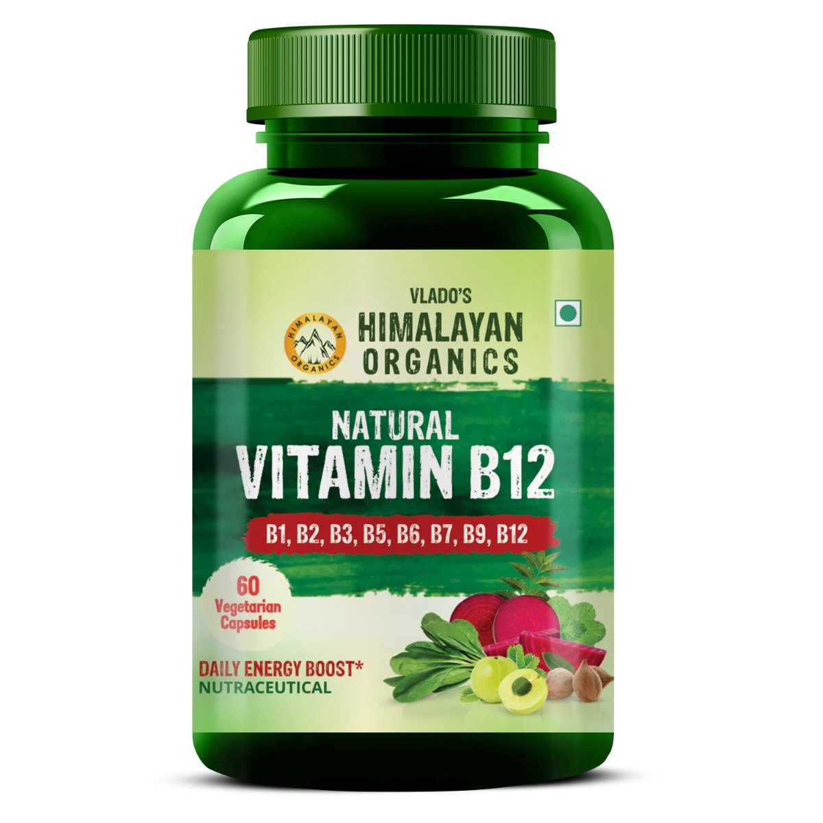 Vlado's Himalayan Organics Natural Vitamin B12, 60 Capsules, Pack of 1 Vlado's Himalayan Organics Natural Vitamin B12, 60 Capsules, Pack of 1