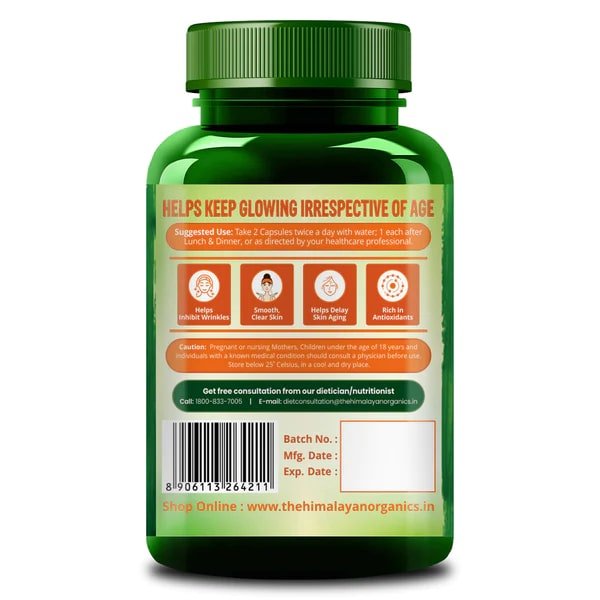 Vlado's Himalayan Organics Ageless Nutraceutical Supplement for Youthful & Glowing Skin, 60 Capsules, Pack of 1 Vlado's Himalayan Organics Ageless Nutraceutical Supplement for Youthful & Glowing Skin, 60 Capsules, Pack of 1