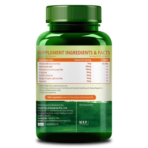 Vlado's Himalayan Organics Ageless Nutraceutical Supplement for Youthful & Glowing Skin, 60 Capsules, Pack of 1 Vlado's Himalayan Organics Ageless Nutraceutical Supplement for Youthful & Glowing Skin, 60 Capsules, Pack of 1