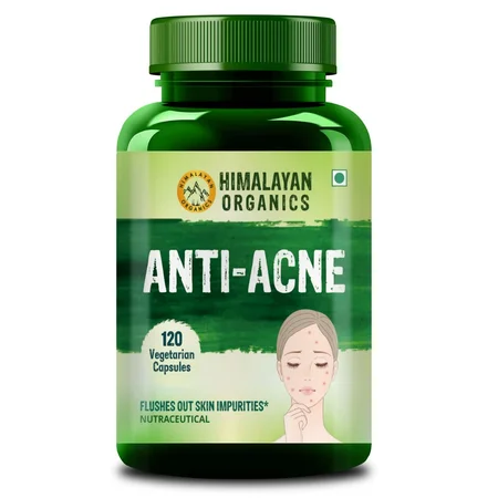 Vlado's Himalayan Organics Anti-Acne Supplement for Clear Glowing Skin, 120 Capsules