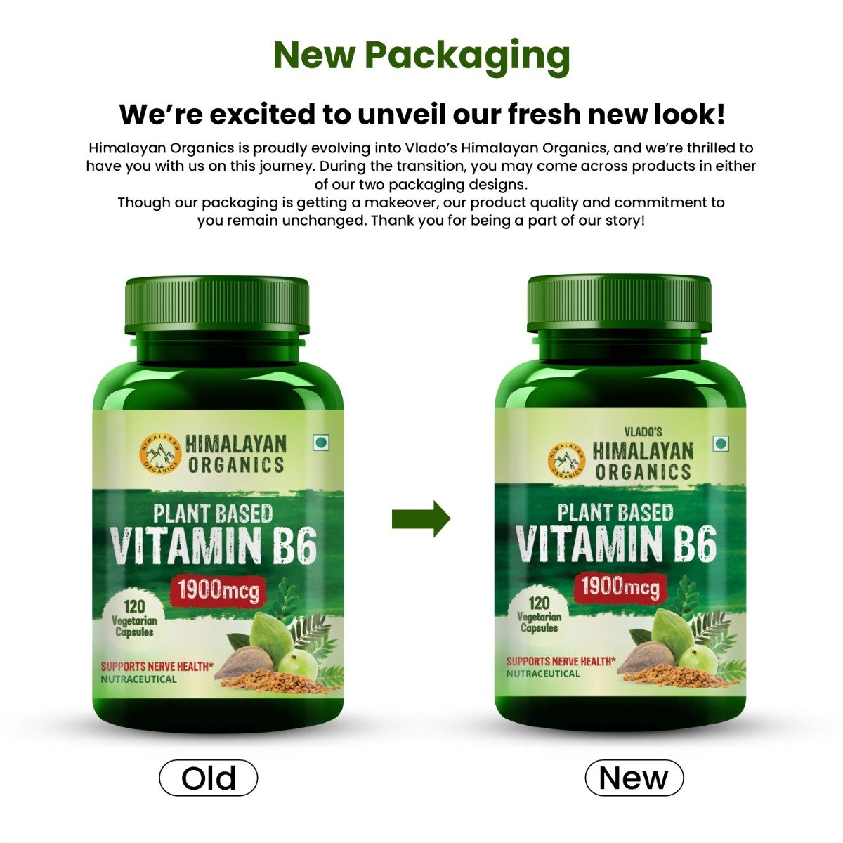 Vlado's Himalayan Organics Plant Based Vitamin B6 1900mcg, 120 Capsules, Pack of 1 Vlado's Himalayan Organics Plant Based Vitamin B6 1900mcg, 120 Capsules, Pack of 1