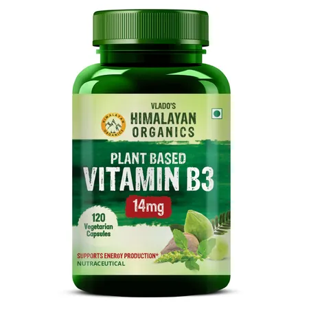 Vlado's Himalayan Organics Plant Based Vitamin B3 14mg, 120 Capsules