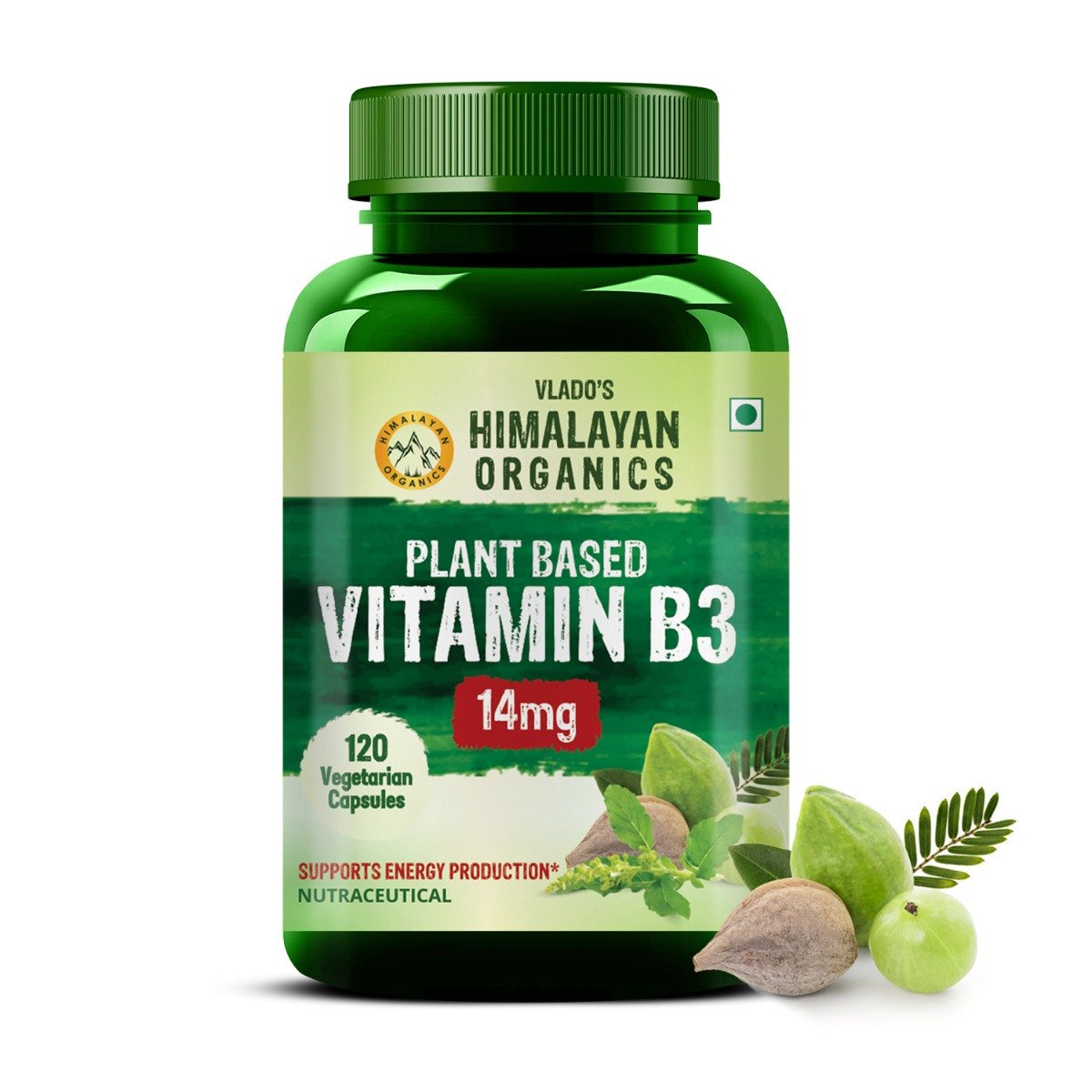 Vlado's Himalayan Organics Plant Based Vitamin B3 14mg, 120 Capsules, Pack of 1 Vlado's Himalayan Organics Plant Based Vitamin B3 14mg, 120 Capsules, Pack of 1