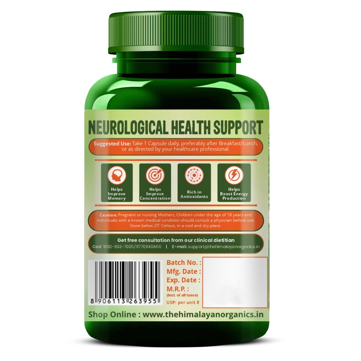 Vlado's Himalayan Organics Plant Based Vitamin B1 1700mcg, 120 Capsules, Pack of 1 Vlado's Himalayan Organics Plant Based Vitamin B1 1700mcg, 120 Capsules, Pack of 1