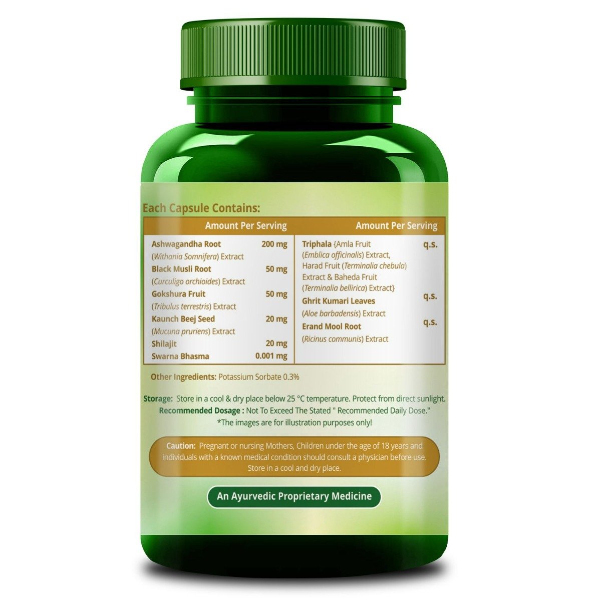 Vlado's Himalayan Organics Ashwagandha Gold Plus, 60 Capsules, Pack of 1 Vlado's Himalayan Organics Ashwagandha Gold Plus, 60 Capsules, Pack of 1