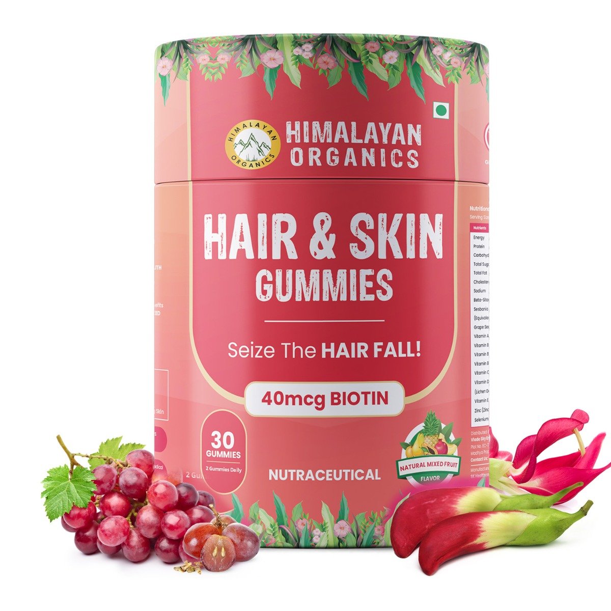 Vlado's Himalayan Organics Hair & Skin Gummies, 30 Gummies, Pack of 1 Vlado's Himalayan Organics Hair & Skin Gummies, 30 Gummies, Pack of 1