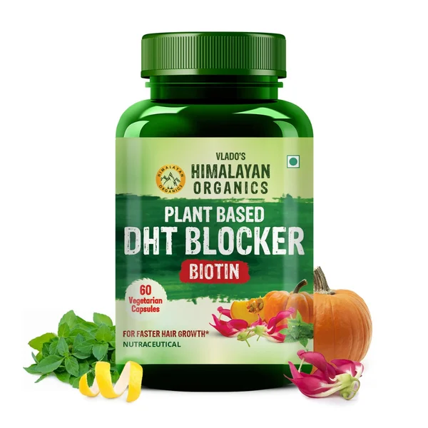 Vlado's Himalayan Organics Plant Based DHT Blocker, 60 Capsules, Pack of 1