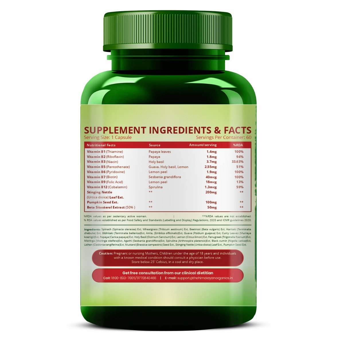 Vlado's Himalayan Organics Plant Based DHT Blocker, 60 Capsules, Pack of 1 Vlado's Himalayan Organics Plant Based DHT Blocker, 60 Capsules, Pack of 1