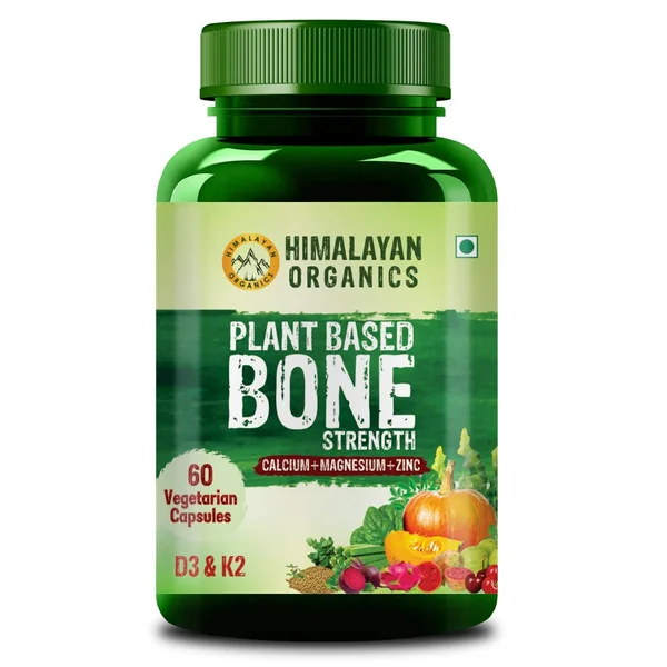Vlado's Himalayan Organics Plant Based Bone Strength, 60 Capsules, Pack of 1