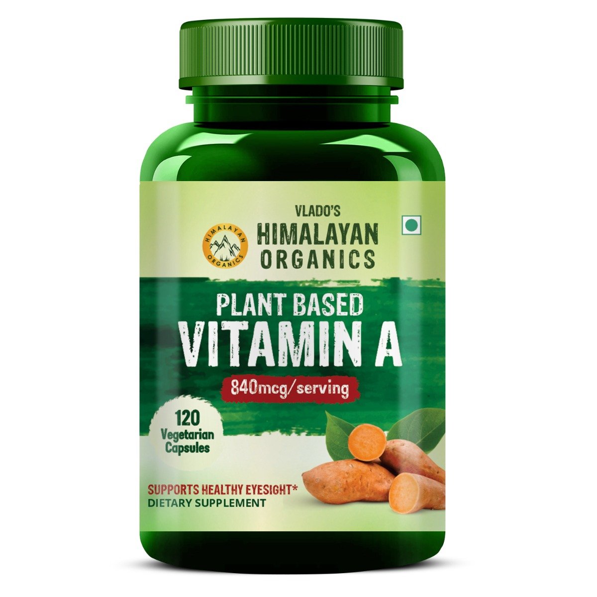 Vlado's Himalayan Organics Plant Based Vitamin A 840mcg, 120 Capsules, Pack of 1 Vlado's Himalayan Organics Plant Based Vitamin A 840mcg, 120 Capsules, Pack of 1