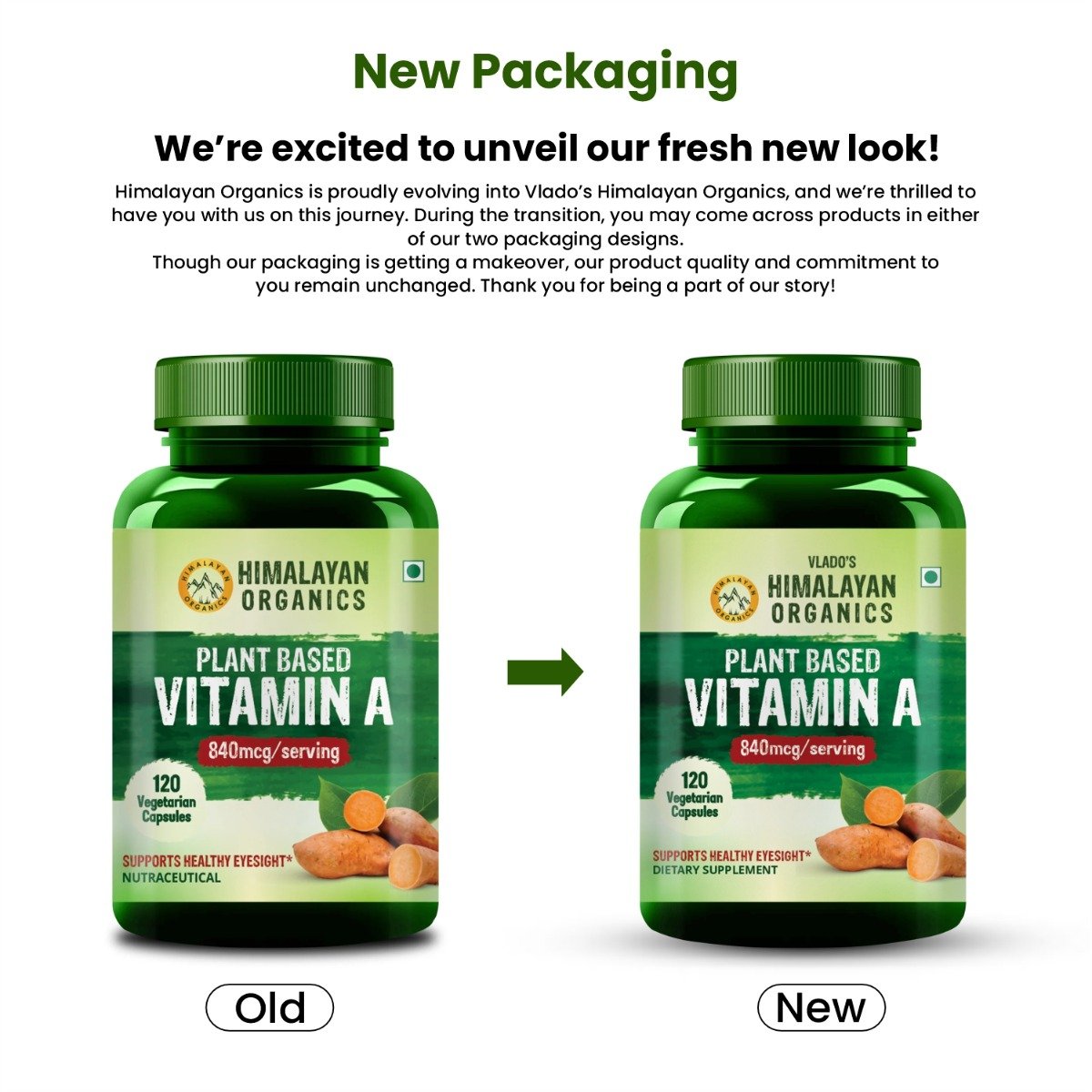 Vlado's Himalayan Organics Plant Based Vitamin A 840mcg, 120 Capsules, Pack of 1 Vlado's Himalayan Organics Plant Based Vitamin A 840mcg, 120 Capsules, Pack of 1