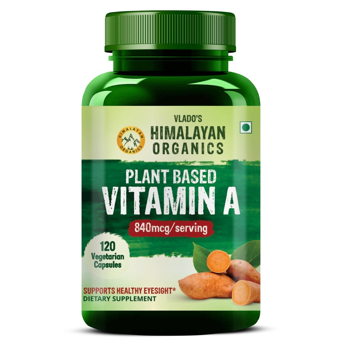 Vlado's Himalayan Organics Plant Based Vitamin A 840mcg, 120 Capsules, Pack of 1 Vlado's Himalayan Organics Plant Based Vitamin A 840mcg, 120 Capsules, Pack of 1
