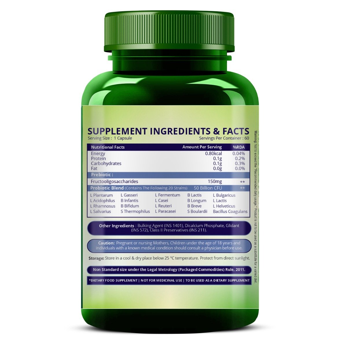 Vlado's Himalayan Organics Probiotics 50 Billion CFU, 60 Capsules, Pack of 1 Vlado's Himalayan Organics Probiotics 50 Billion CFU, 60 Capsules, Pack of 1