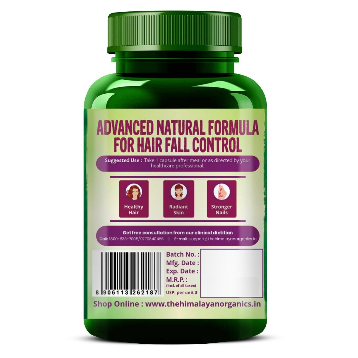 Vlado's Himalayan Organics Biotin 10000mcg, 120 Capsules, Pack of 1 Vlado's Himalayan Organics Biotin 10000mcg, 120 Capsules, Pack of 1