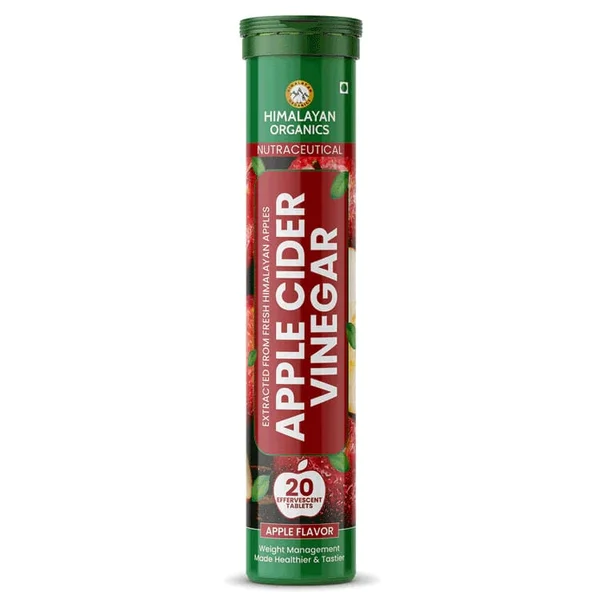Vlado's Himalayan Organics Apple Cider Vinegar, 20 Effervescent Tablet, Pack of 1