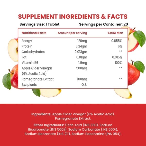 Vlado's Himalayan Organics Apple Cider Vinegar, 20 Effervescent Tablet, Pack of 1 Vlado's Himalayan Organics Apple Cider Vinegar, 20 Effervescent Tablet, Pack of 1