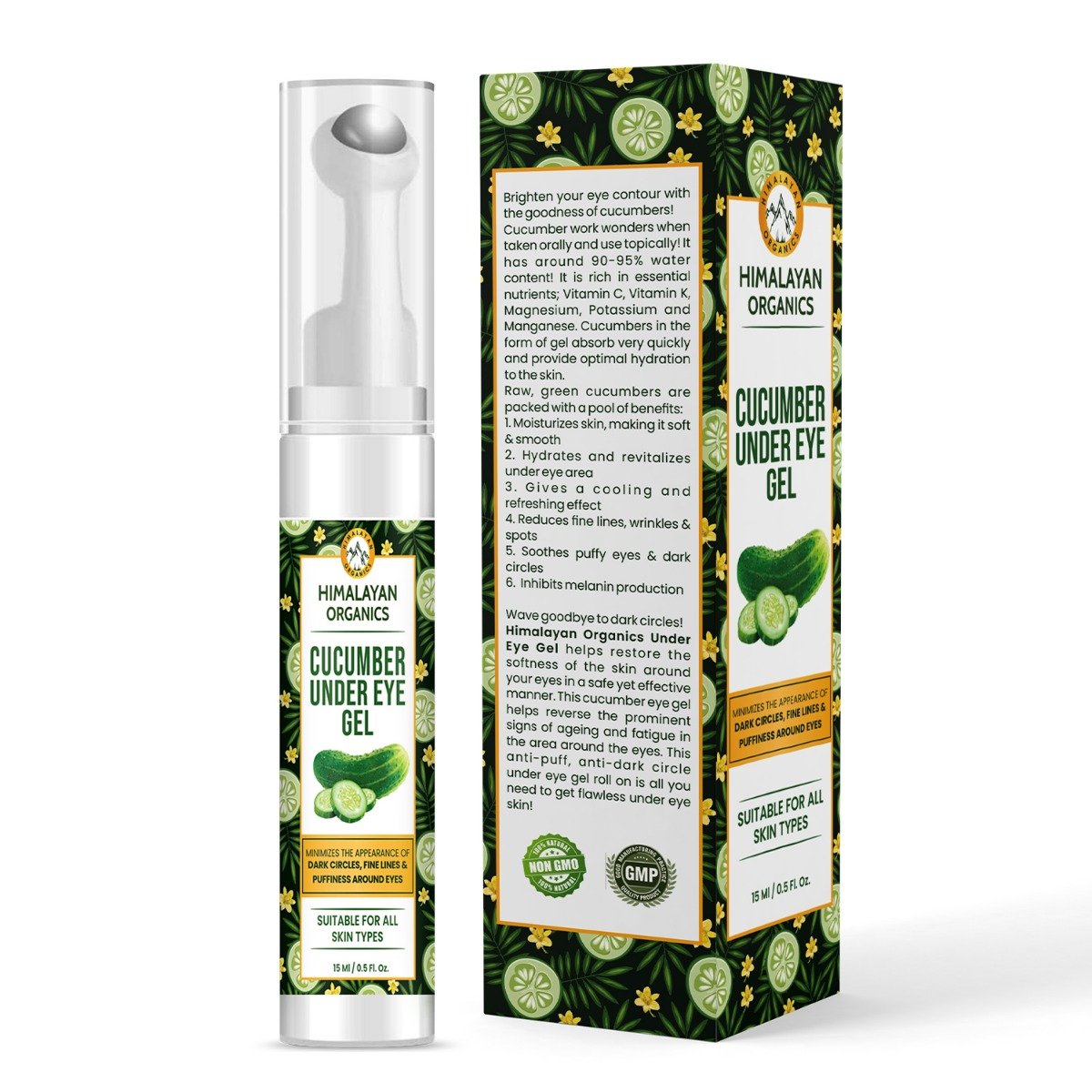 Himalayan Organics Cucumber Under Eye Gel, 15 ml, Pack of 1 Himalayan Organics Cucumber Under Eye Gel, 15 ml, Pack of 1