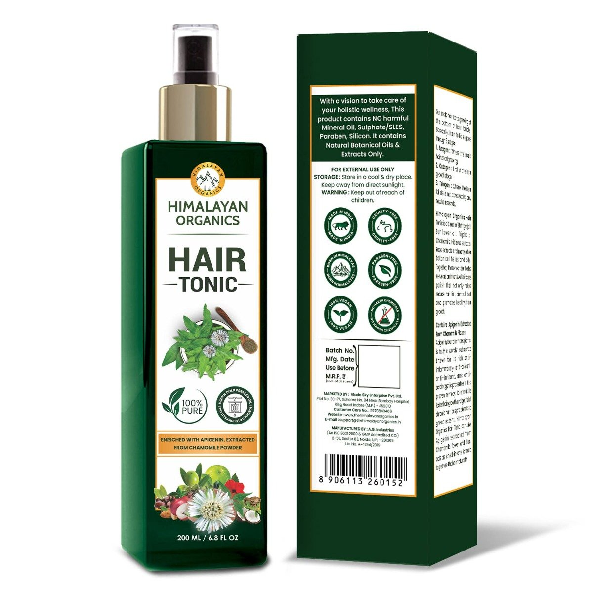 Himalayan Organics Hair Tonic, 200 ml, Pack of 1 Himalayan Organics Hair Tonic, 200 ml, Pack of 1