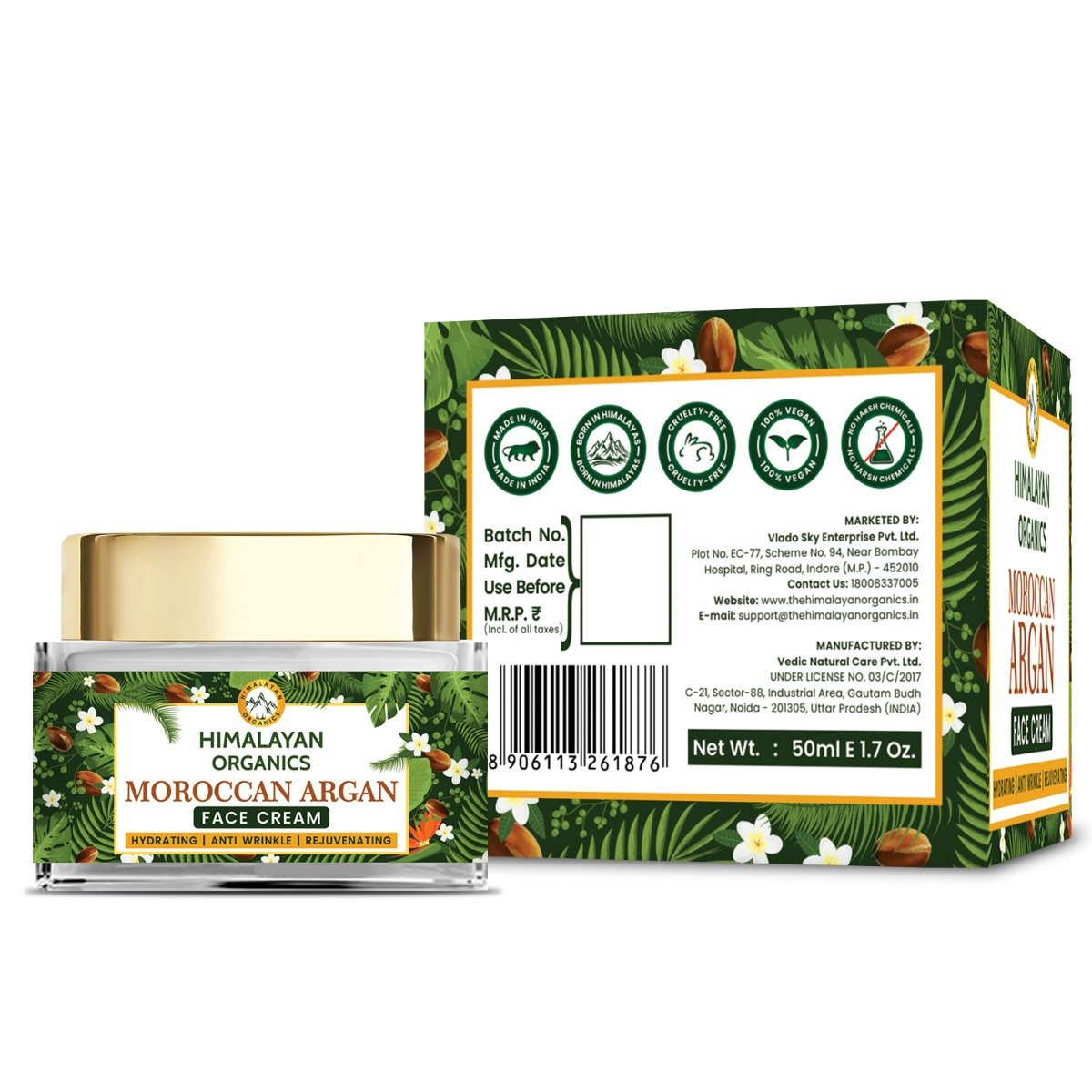 Himalayan Organics Moroccan Argan Face Cream, 50 ml, Pack of 1 Himalayan Organics Moroccan Argan Face Cream, 50 ml, Pack of 1