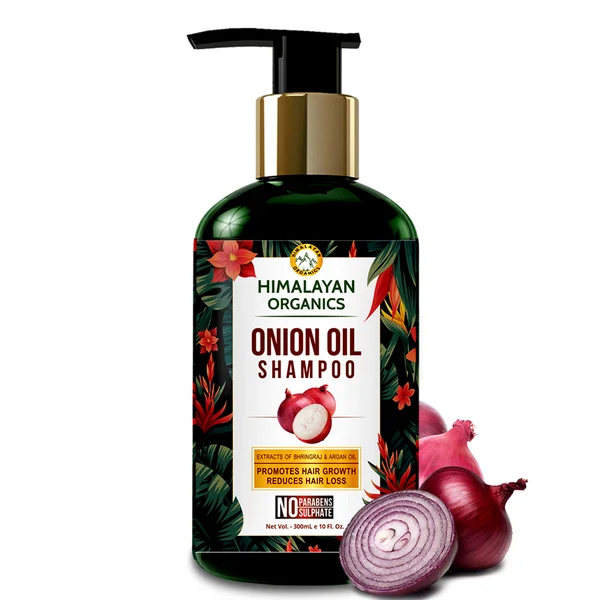 Himalayan Organics Onion Oil Shampoo, 300 ml, Pack of 1