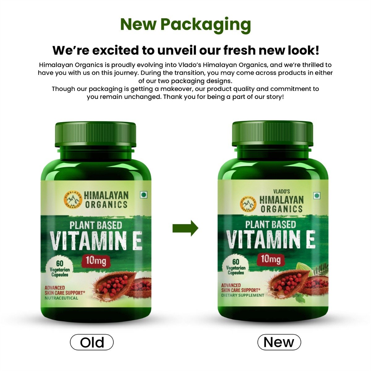 Vlado's Himalayan Organics Plant Based Vitamin E, 60 Capsules, Pack of 1 Vlado's Himalayan Organics Plant Based Vitamin E, 60 Capsules, Pack of 1