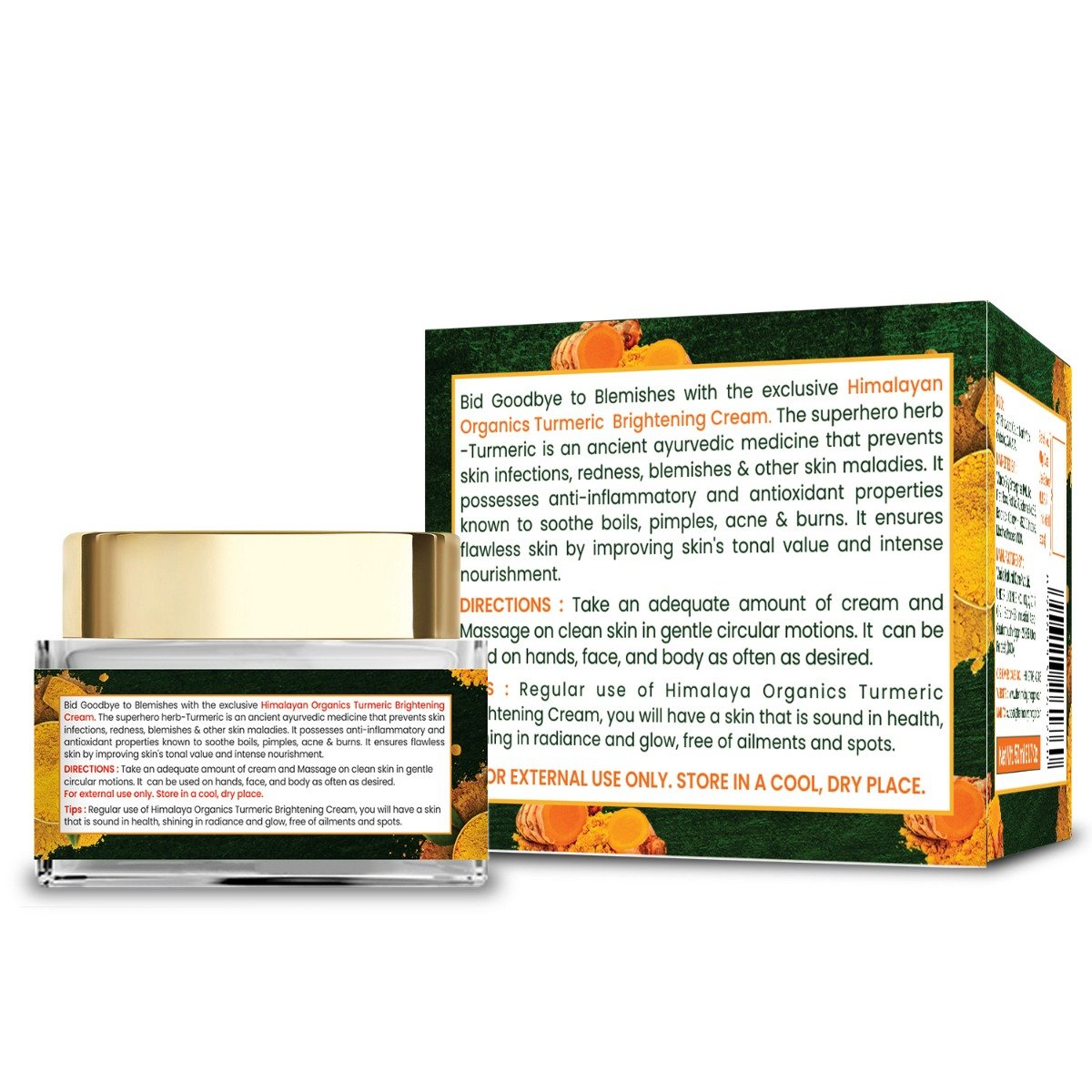 Himalayan Organics Turmeric Brightening Cream, 50 ml, Pack of 1 Himalayan Organics Turmeric Brightening Cream, 50 ml, Pack of 1