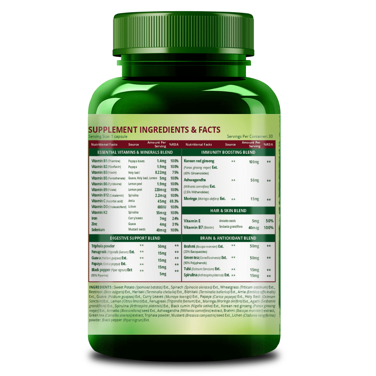 Vlado's Himalayan Organics Whole Food Multivitamin for Women, 30 Capsules, Pack of 1 Vlado's Himalayan Organics Whole Food Multivitamin for Women, 30 Capsules, Pack of 1