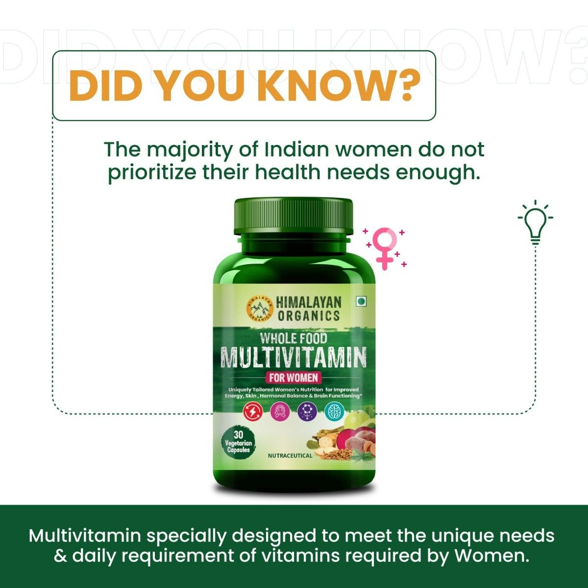 Vlado's Himalayan Organics Whole Food Multivitamin for Women, 30 Capsules, Pack of 1 Vlado's Himalayan Organics Whole Food Multivitamin for Women, 30 Capsules, Pack of 1