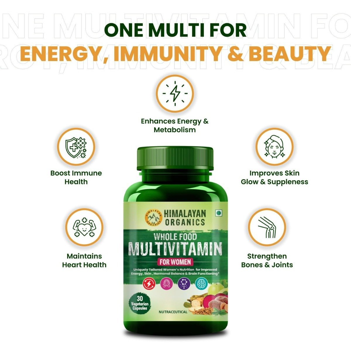 Vlado's Himalayan Organics Whole Food Multivitamin for Women, 30 Capsules, Pack of 1 Vlado's Himalayan Organics Whole Food Multivitamin for Women, 30 Capsules, Pack of 1