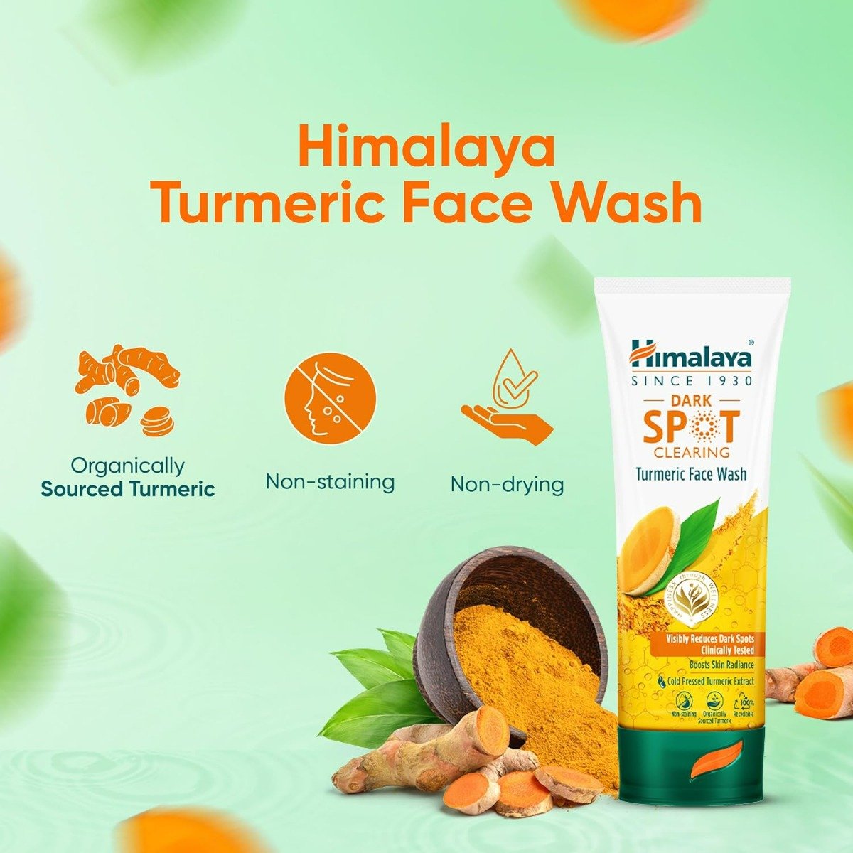 Himalaya Dark Spot Clearing Turmeric Face Wash, 100 ml, Pack of 1 Himalaya Dark Spot Clearing Turmeric Face Wash, 100 ml, Pack of 1