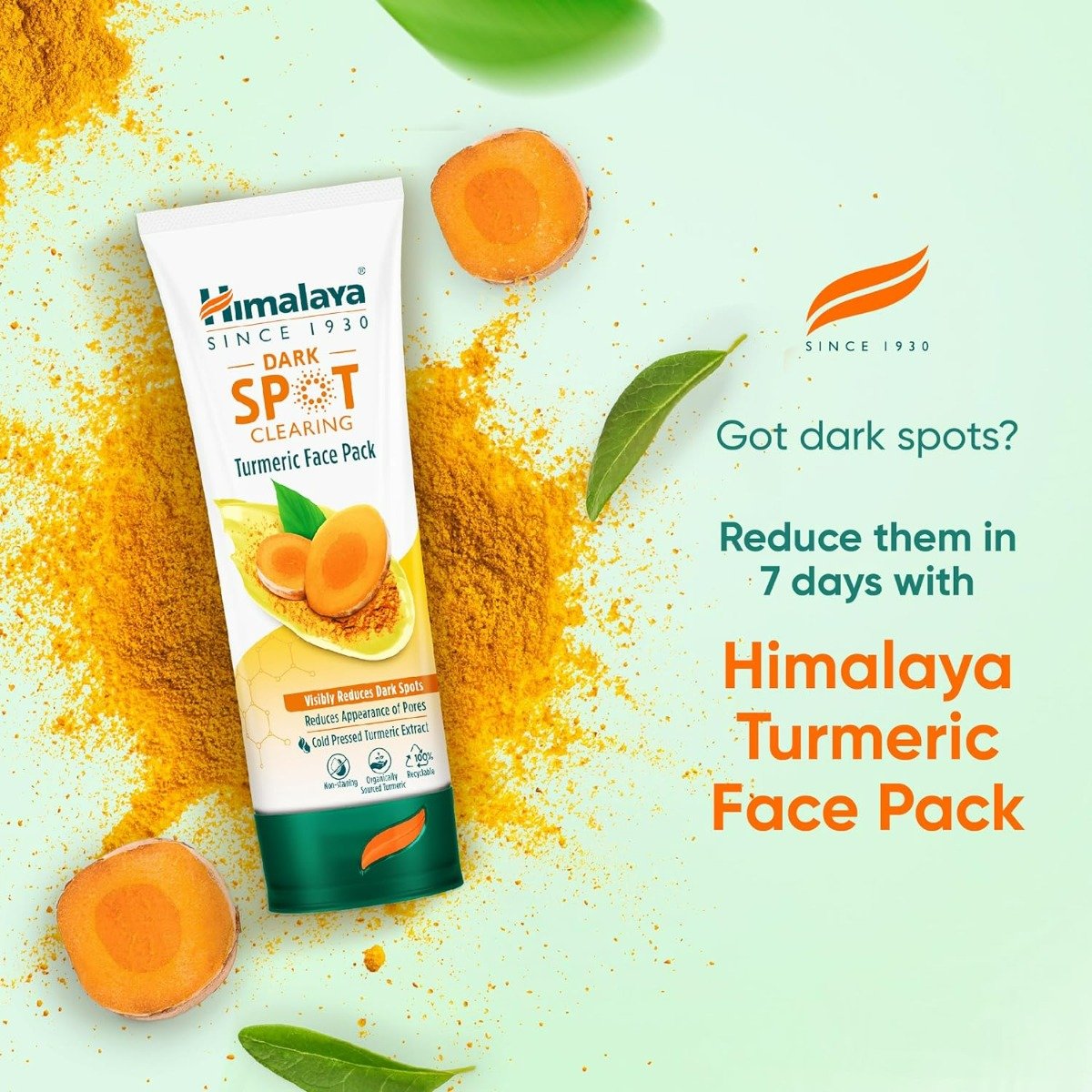 Himalaya Dark Spot Clearing Turmeric Face Pack, 50 gm, Pack of 1 Himalaya Dark Spot Clearing Turmeric Face Pack, 50 gm, Pack of 1