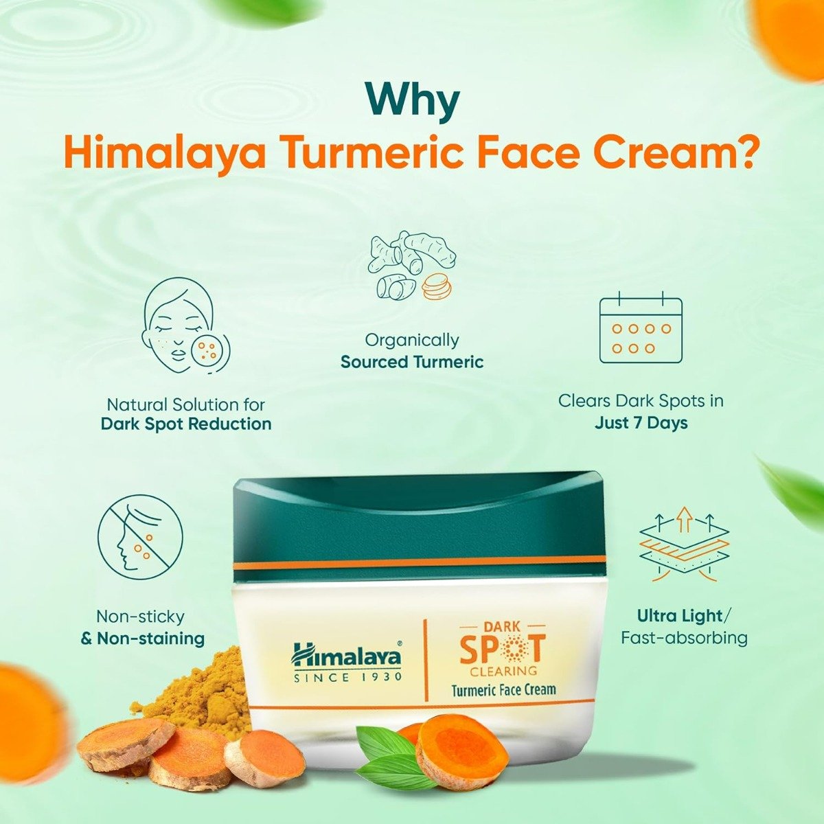 Himalaya Dark Spot Clearing Turmeric Face Cream, 50 gm, Pack of 1 Himalaya Dark Spot Clearing Turmeric Face Cream, 50 gm, Pack of 1