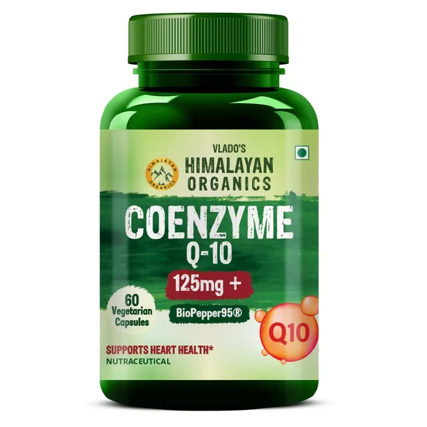 Vlado's Himalayan Organics Coenzyme Q-10 125Mg+, 60 Veg Capsules, Pack of 1