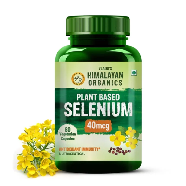 Vlado's Himalayan Organics Plant Based Selenium 40mcg, 60 Veg Capsules
