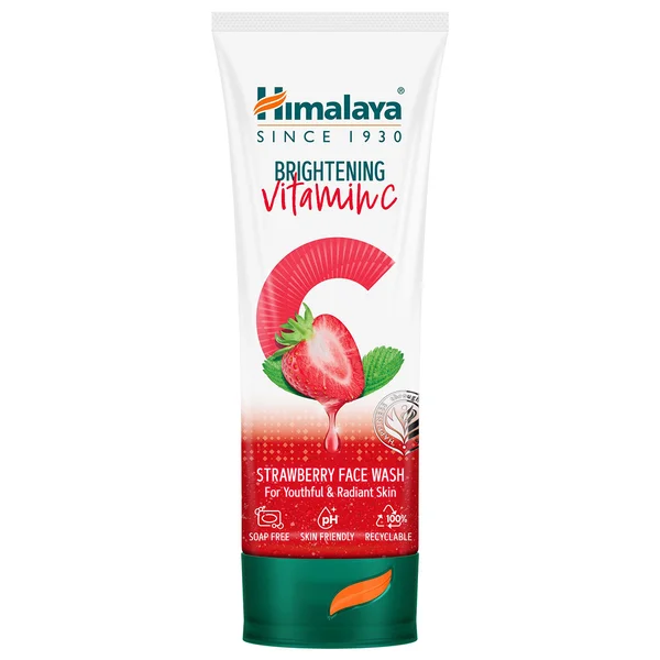 Himalaya Brightening Vitamin C Strawberry Face Wash, 50 ml