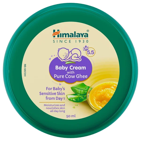 Himalaya Baby pH 5.5 Cream with Pure Cow Ghee, 50 ml, Pack of 1