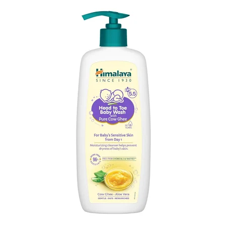Himalaya Head To Toe pH 5.5 Body Wash with Pure Cow Ghee, 400 ml
