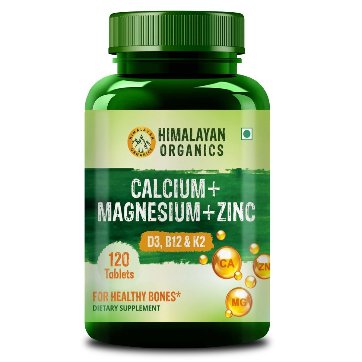 Buy Himalayan Organics Calcium+Magnesium+Zinc, 120 Tablets Online